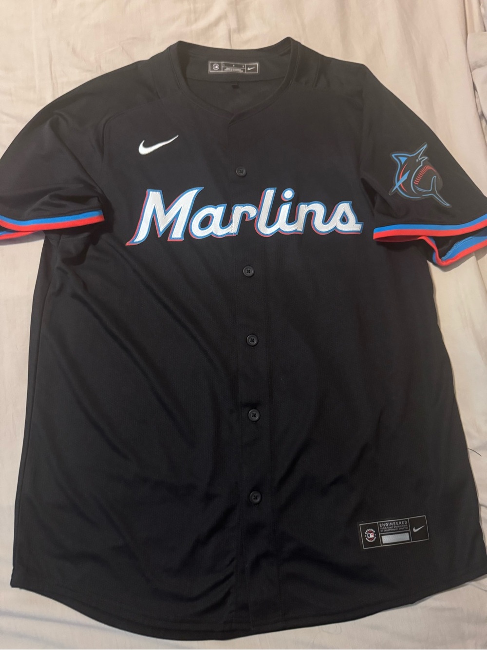 Nike Miami Marlins Baseball Jersey size L